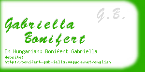 gabriella bonifert business card